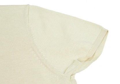 KEITA MARUYAMA Phoenix Bead Embroidered Knit Cream Size 2