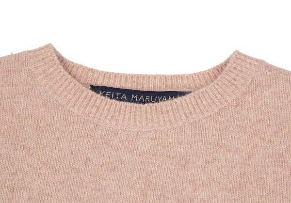 KEITA MARUYAMA Sleeve Embroidered Wool Sweater Pink Size M