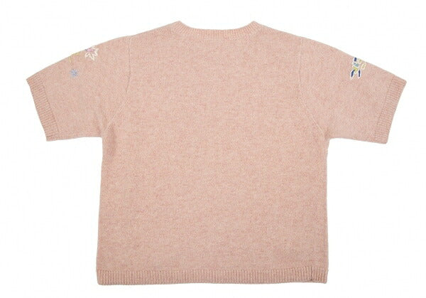 KEITA MARUYAMA Sleeve Embroidered Wool Sweater Pink Size M