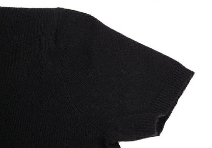 KEITA MARUYAMA Eiffel Tower Stitch Short Knit Black Size 1