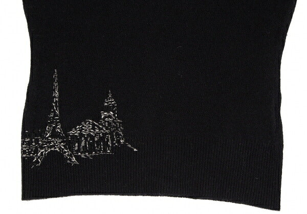 KEITA MARUYAMA Eiffel Tower Stitch Short Knit Black Size 1