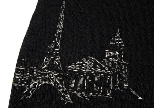 KEITA MARUYAMA Eiffel Tower Stitch Short Knit Black Size 1