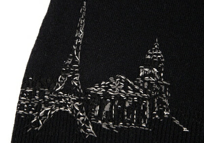 KEITA MARUYAMA Eiffel Tower Stitch Short Knit Black Size 1