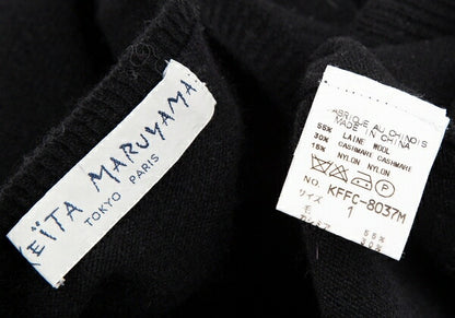 KEITA MARUYAMA Eiffel Tower Stitch Short Knit Black Size 1