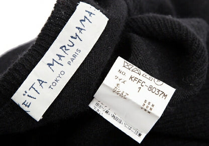 KEITA MARUYAMA Eiffel Tower Stitch Short Knit Black Size 1