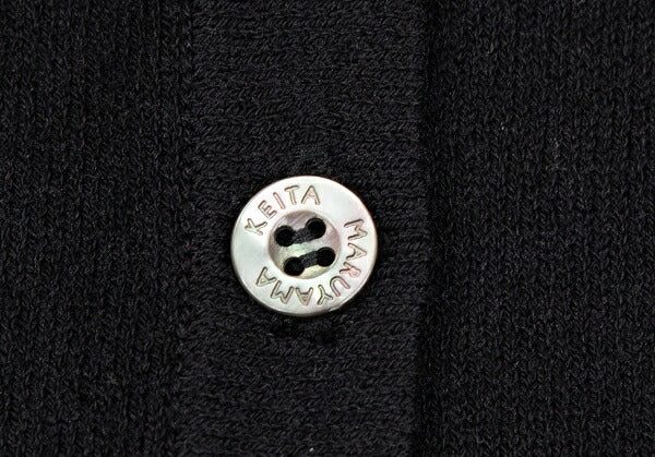 KEITA MARUYAMA Peacock Embroidery 3/4 Cardigan Black Size 1