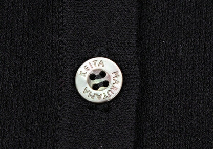 KEITA MARUYAMA Peacock Embroidery 3/4 Cardigan Black Size 1