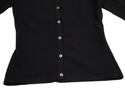KEITA MARUYAMA Peacock Embroidery 3/4 Cardigan Black Size 1