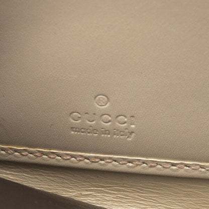 GUCCI Guccissima GG Round Zip Wallet Ivory