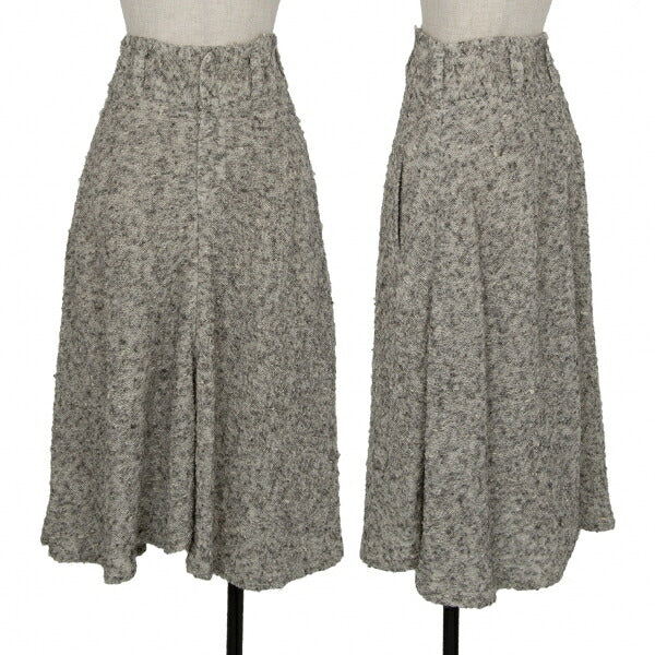Y's Alpaca Blend Nep Knit Skirt Gray Size 1