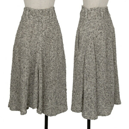Y's Alpaca Blend Nep Knit Skirt Gray Size 1