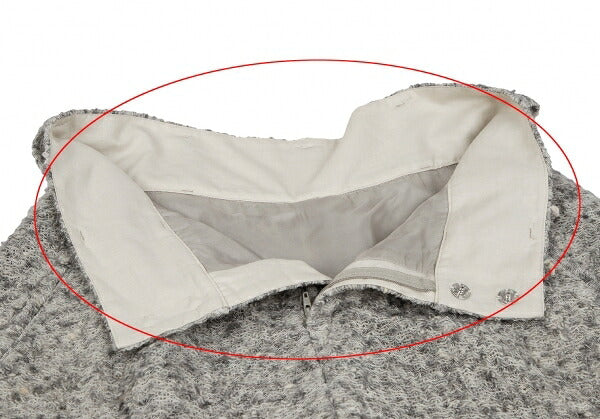 Y's Alpaca Blend Nep Knit Skirt Gray Size 1
