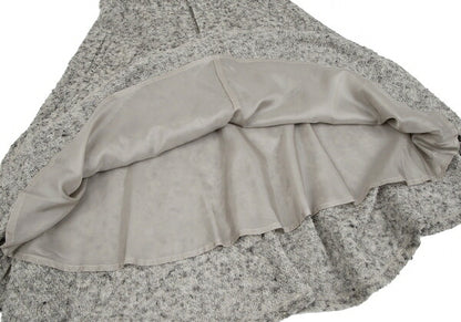 Y's Alpaca Blend Nep Knit Skirt Gray Size 1