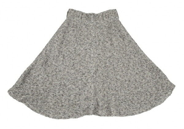 Y's Alpaca Blend Nep Knit Skirt Gray Size 1