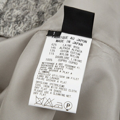 Y's Alpaca Blend Nep Knit Skirt Gray Size 1