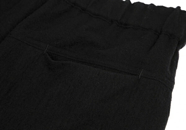 Y's Brushed Wool A-Line Midi Skirt Black Size 2