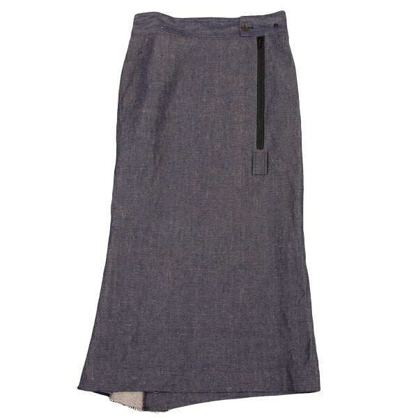 Yohji Yamamoto FEMME Linen Denim Skirt Indigo Size 1