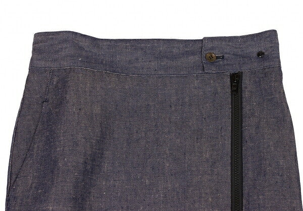 Yohji Yamamoto FEMME Linen Denim Skirt Indigo Size 1
