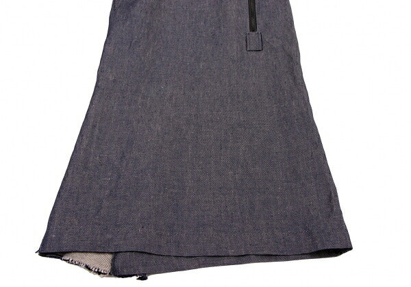 Yohji Yamamoto FEMME Linen Denim Skirt Indigo Size 1