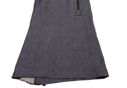 Yohji Yamamoto FEMME Linen Denim Skirt Indigo Size 1