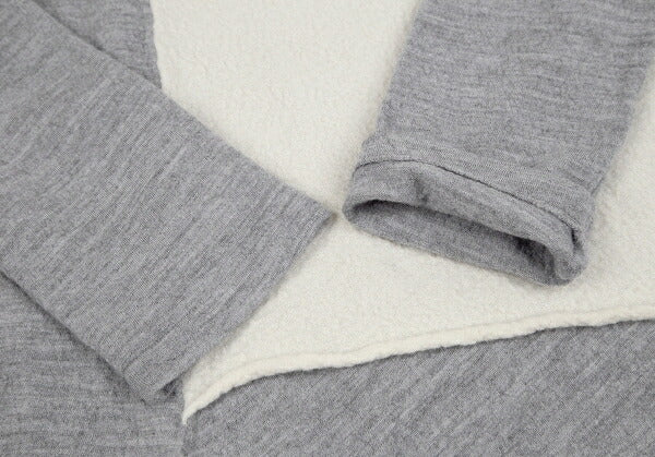 Y's 22AW Wool Compressed Flare Top Gray Cream Size 2