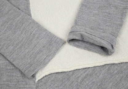Y's 22AW Wool Compressed Flare Top Gray Cream Size 2