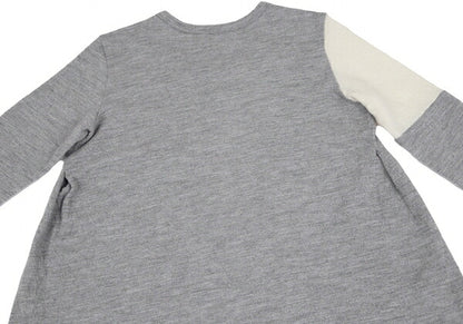 Y's 22AW Wool Compressed Flare Top Gray Cream Size 2