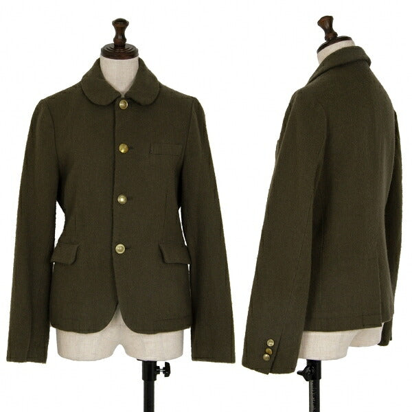 COMME des GARCONS Wool Button Design Jacket Green Size S