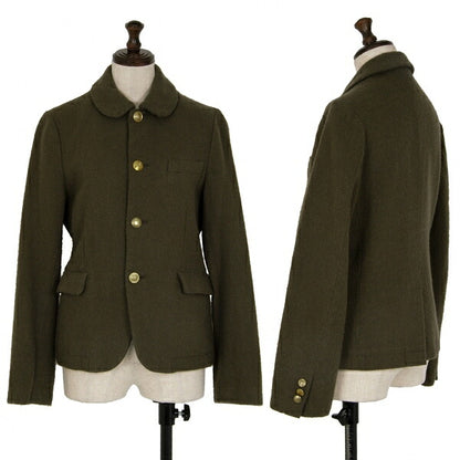 COMME des GARCONS Wool Button Design Jacket Green Size S