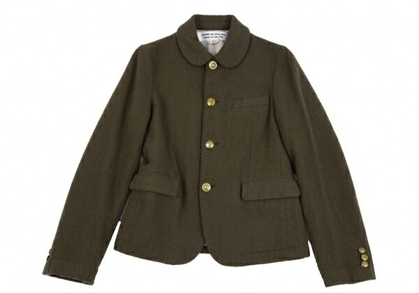 COMME des GARCONS Wool Button Design Jacket Green Size S