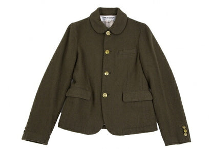 COMME des GARCONS Wool Button Design Jacket Green Size S