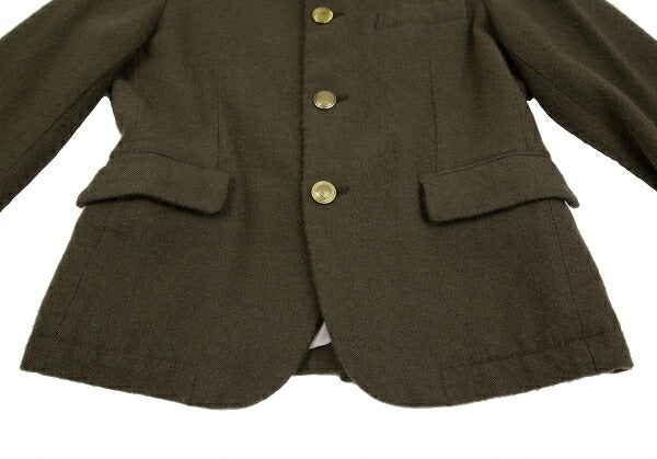 COMME des GARCONS Wool Button Design Jacket Green Size S