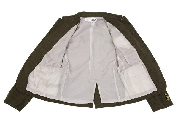 COMME des GARCONS Wool Button Design Jacket Green Size S