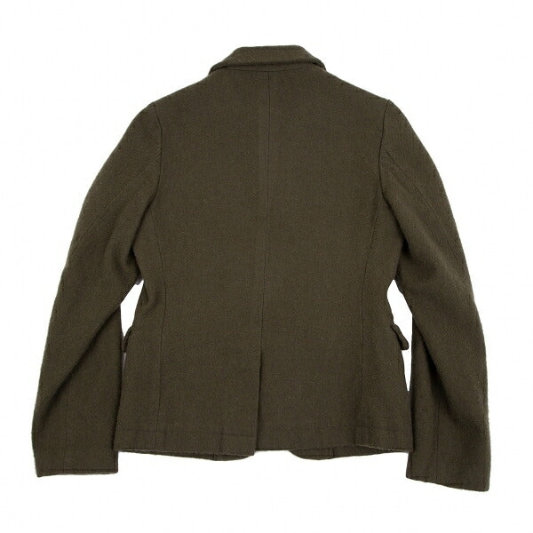 COMME des GARCONS Wool Button Design Jacket Green Size S