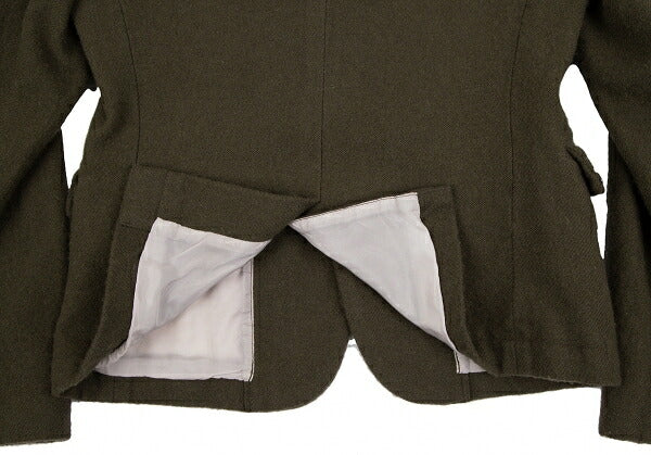 COMME des GARCONS Wool Button Design Jacket Green Size S