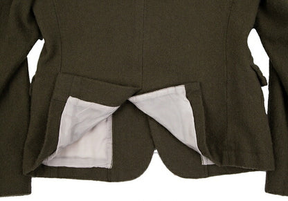 COMME des GARCONS Wool Button Design Jacket Green Size S