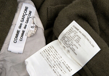 COMME des GARCONS Wool Button Design Jacket Green Size S
