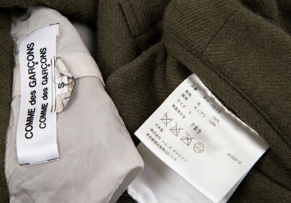 COMME des GARCONS Wool Button Design Jacket Green Size S
