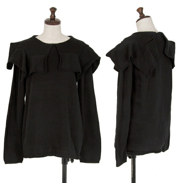 COMME des GARCONS Acrylic Neck Design Sweater Black Size S