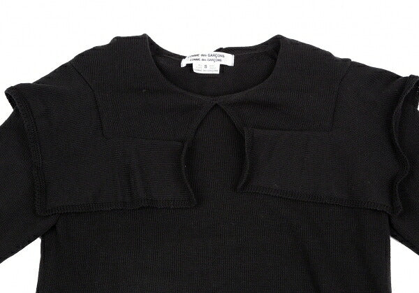 COMME des GARCONS Acrylic Neck Design Sweater Black Size S