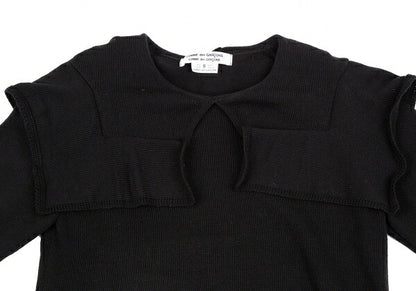COMME des GARCONS Acrylic Neck Design Sweater Black Size S