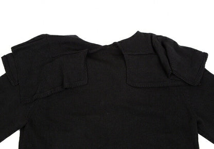 COMME des GARCONS Acrylic Neck Design Sweater Black Size S