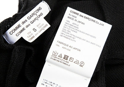 COMME des GARCONS Acrylic Neck Design Sweater Black Size S