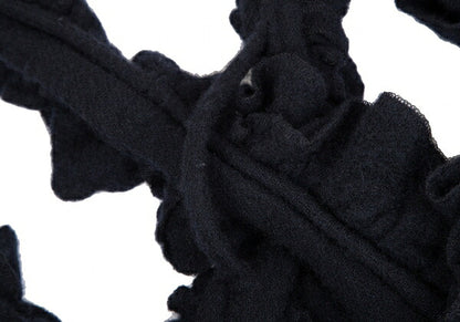 COMME des GARCONS 22AW Frill Shoulder Skirt Navy Size XS