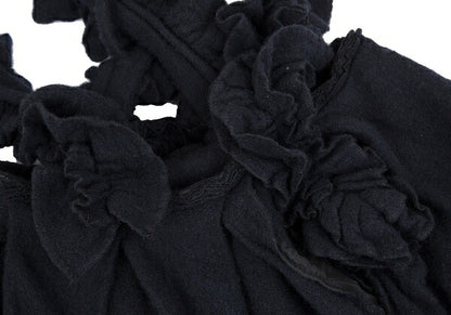 COMME des GARCONS 22AW Frill Shoulder Skirt Navy Size XS