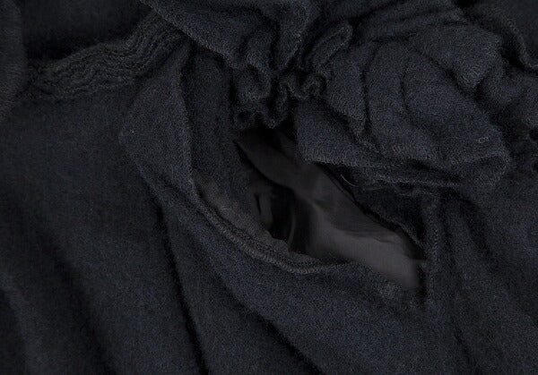 COMME des GARCONS 22AW Frill Shoulder Skirt Navy Size XS