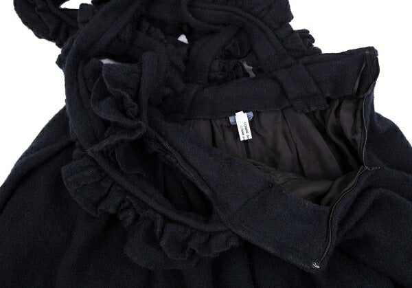 COMME des GARCONS 22AW Frill Shoulder Skirt Navy Size XS