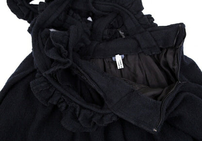 COMME des GARCONS 22AW Frill Shoulder Skirt Navy Size XS