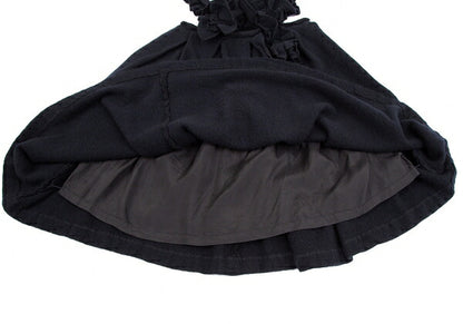 COMME des GARCONS 22AW Frill Shoulder Skirt Navy Size XS