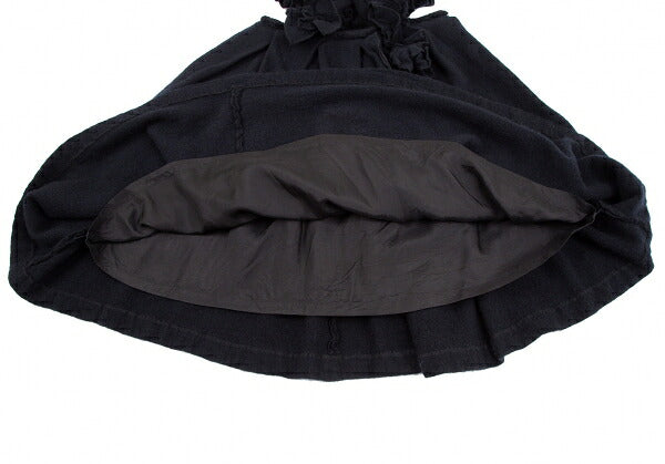 COMME des GARCONS 22AW Frill Shoulder Skirt Navy Size XS